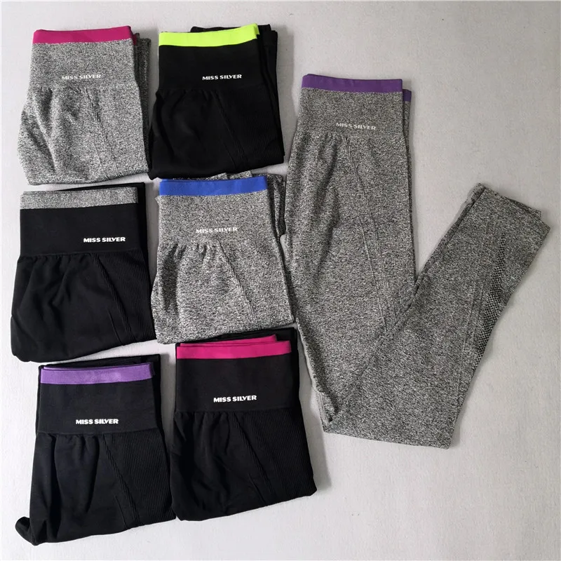 Высокая эластичность для фитнеса штаны йоги женские быстросохнущие брюки бега и