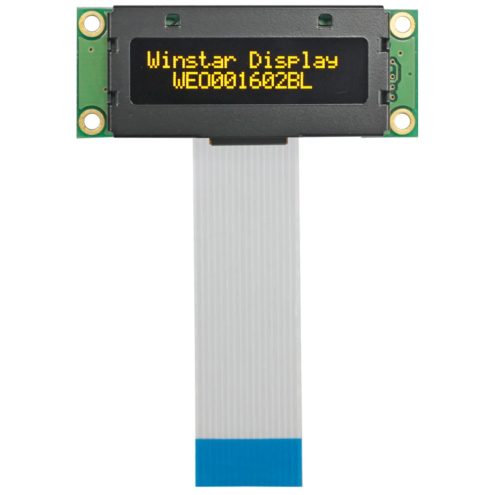 WEO001602B FPC WS0012 16*2 1602 ЖК-панель 6800 8080 SPI I2C дисплей экран модуль 16x2 COG символ OLED - купить