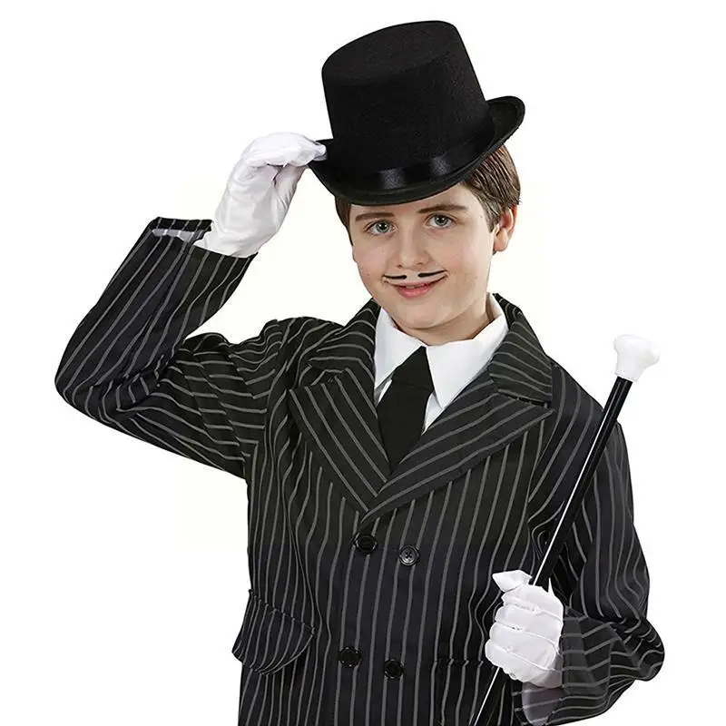 

Black Top Hat Magician Hat Costume Gentleman Tuxedo Formal Headwear Ringmaster Hat For Theatrical Plays Musicals Magician P I6w7
