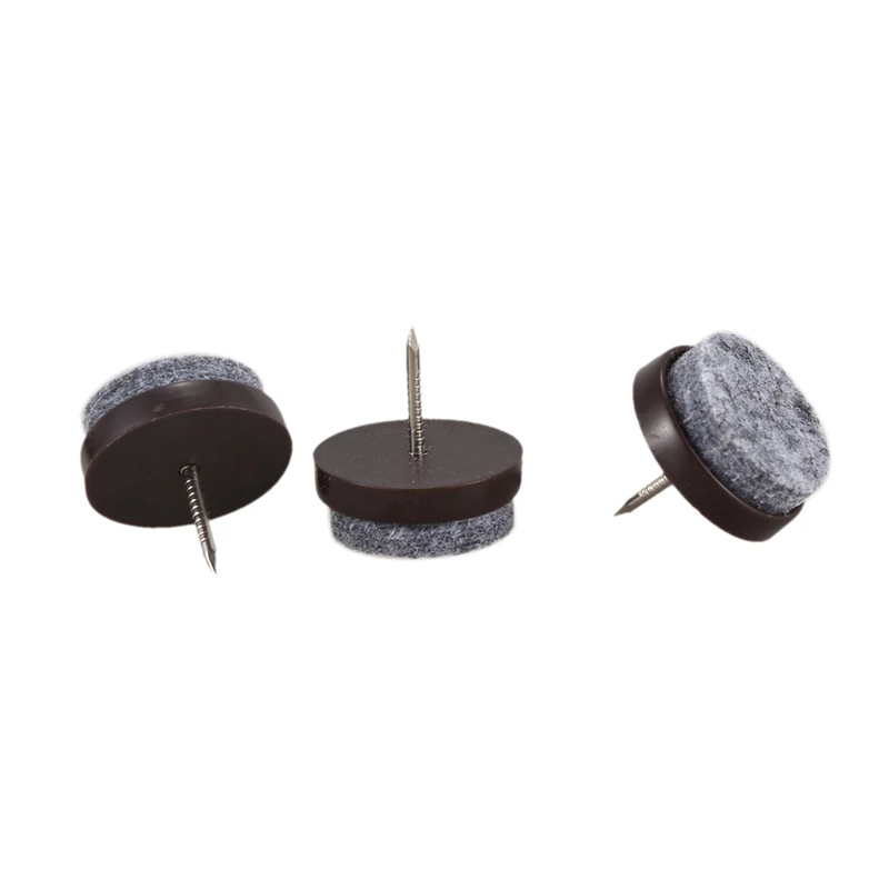 

50Pcs Chair Leg Floor Felt Pad Skid Glide DIY Nail Protectors with 40Pcs Plastic Locking Panel Plugs Hole Cover