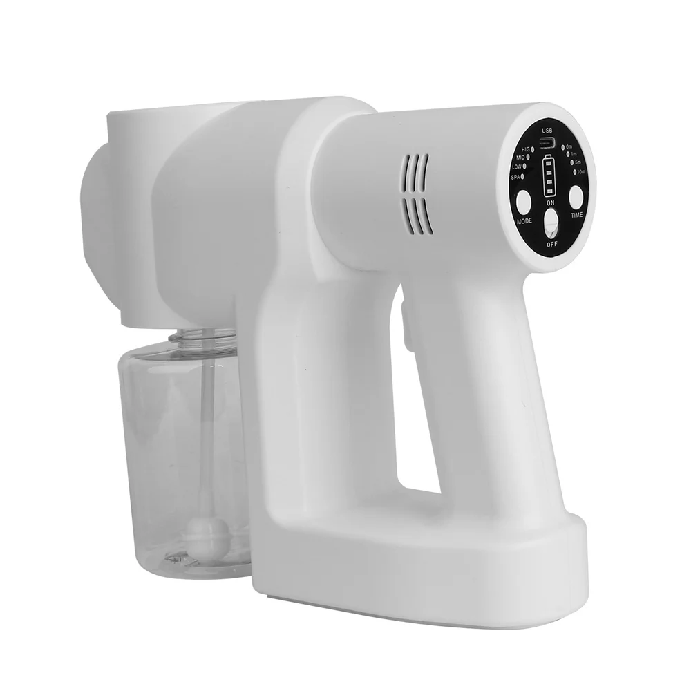 

2021 Portable Handheld Wireless Charging Blue Light Atomizing Disinfection Gun Sterilization Kitchen Bedroom Cleaning Equipment