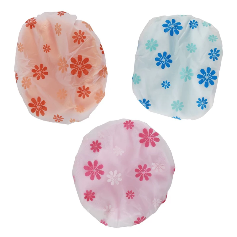 

Fine Fiber Double Layer Reusable Reusable Waterproof Shower Hood (Random Color)