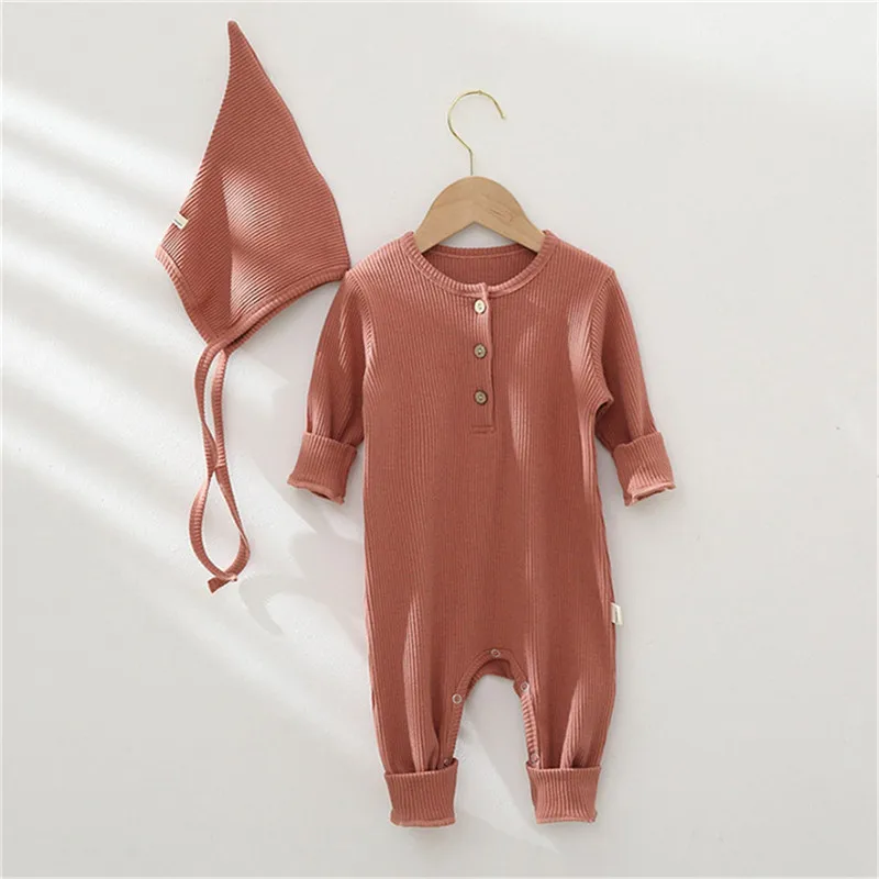 Детские комбинезоны для мальчиков и девочек комплекты одежды младенцев Осенние