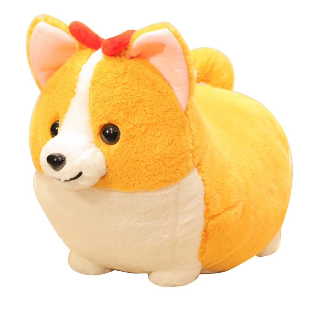 Мультфильм Животные чучела собак плюшевая игрушка корги милые коричневые желтые