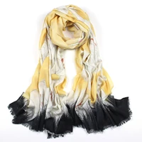 2020 winter fashion floral print cashmerewool large pashmina women scarf 80190cm high quality