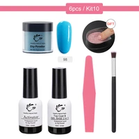 base top starter kit of dip powder system kits nail art for dipping powder design activator liquid gel color natural dry acrylic