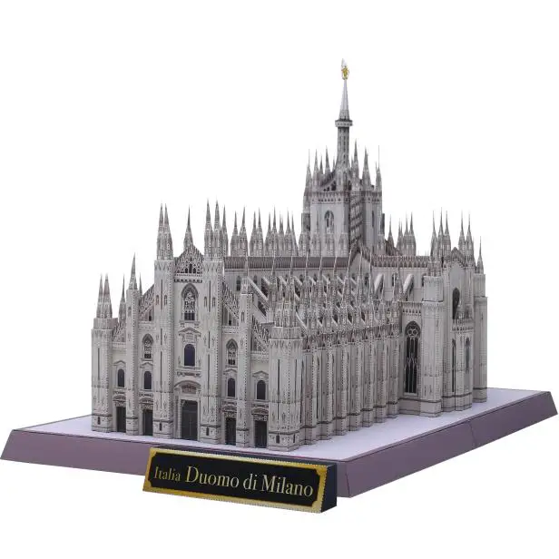 

3d paper model Italy Milan Cathedral 3D Architectural Building DIY Education Toys Handmade Adult Puzzle Game