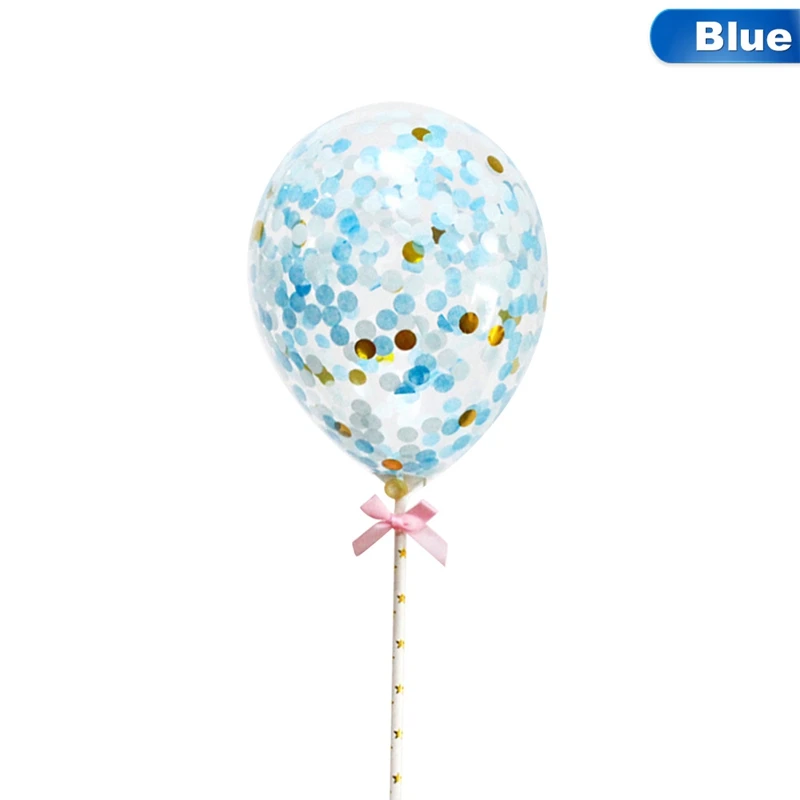 1 шт. 5 дюймов воздушный шар &quotКонфетти&quot торт Топпер украшения с бумажной