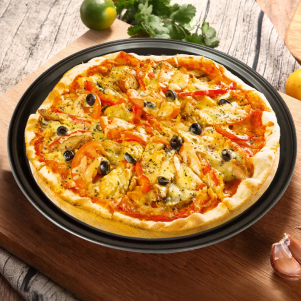 

Pizza Pan with Holes 12 inch Round Pizza Crisper Pan Pizza Baking Bakeware for Home Restaurant Kitchen