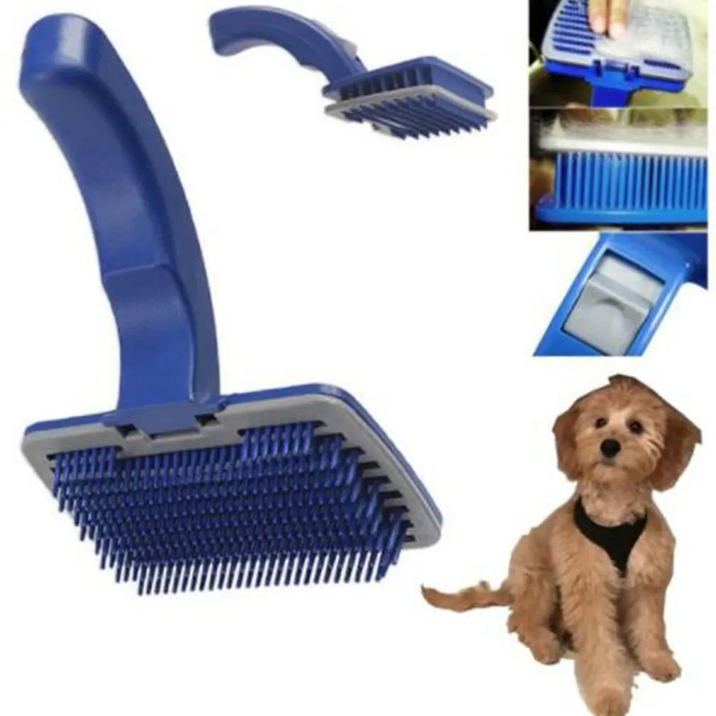 

Pet Cat Dog Comb Cats Hair Remove Self-Cleaning Massage Multi-Purpose Pet Beauty Grooming Brush Tool Chihuahua Pug Dog Supplies