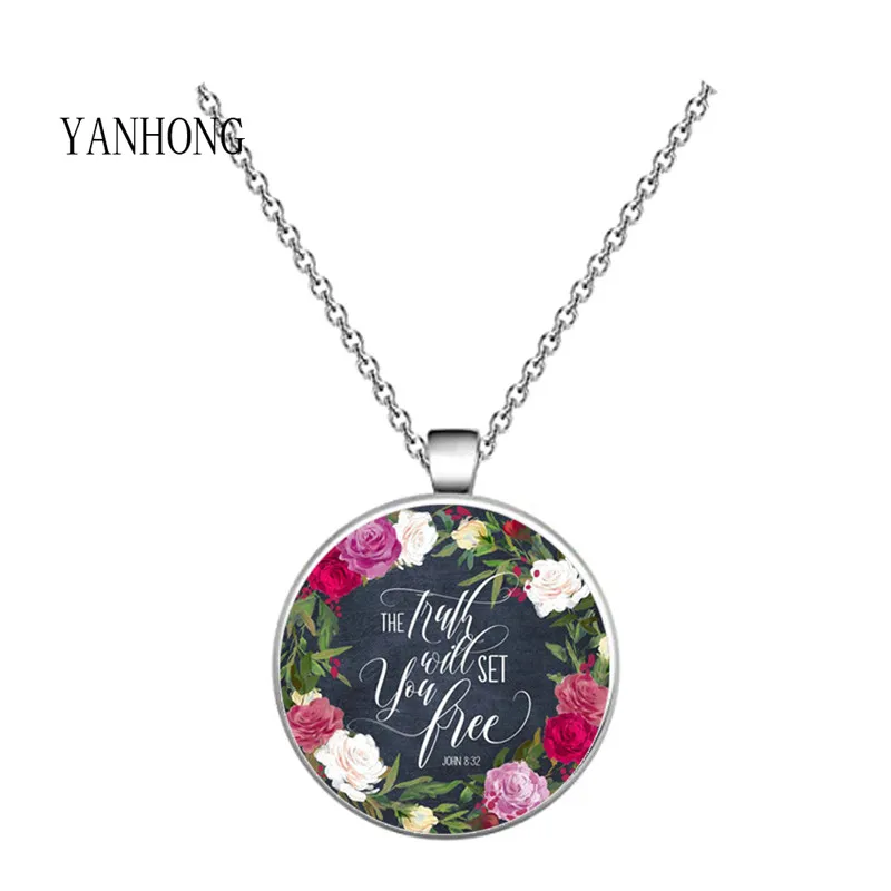 Popular jewelry biblical verse necklace &quotquiet know I am God&quot pendants Psalm 46:10 quotes handmade women | Украшения и