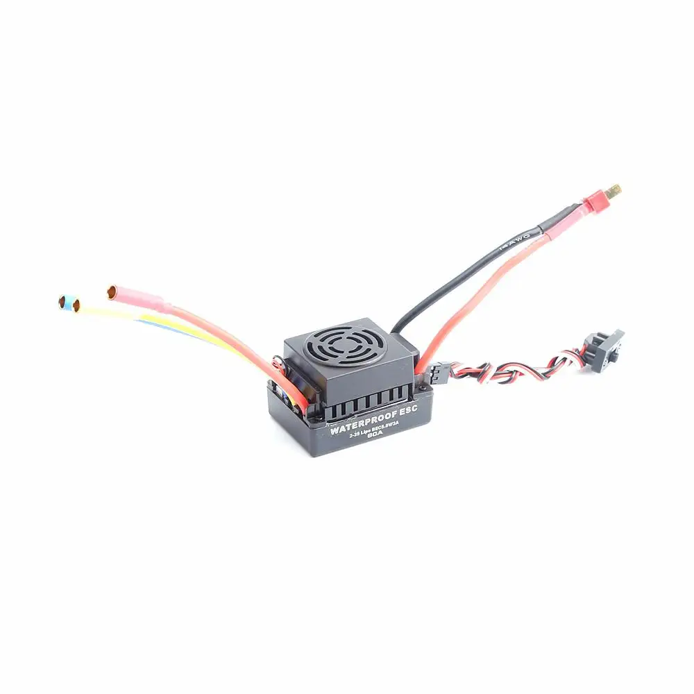 Waterproof 60A Sensorless Brushless Car Electronic Speed Control ESC 2-3S with BEC for Rc Boat | Автомобили и мотоциклы