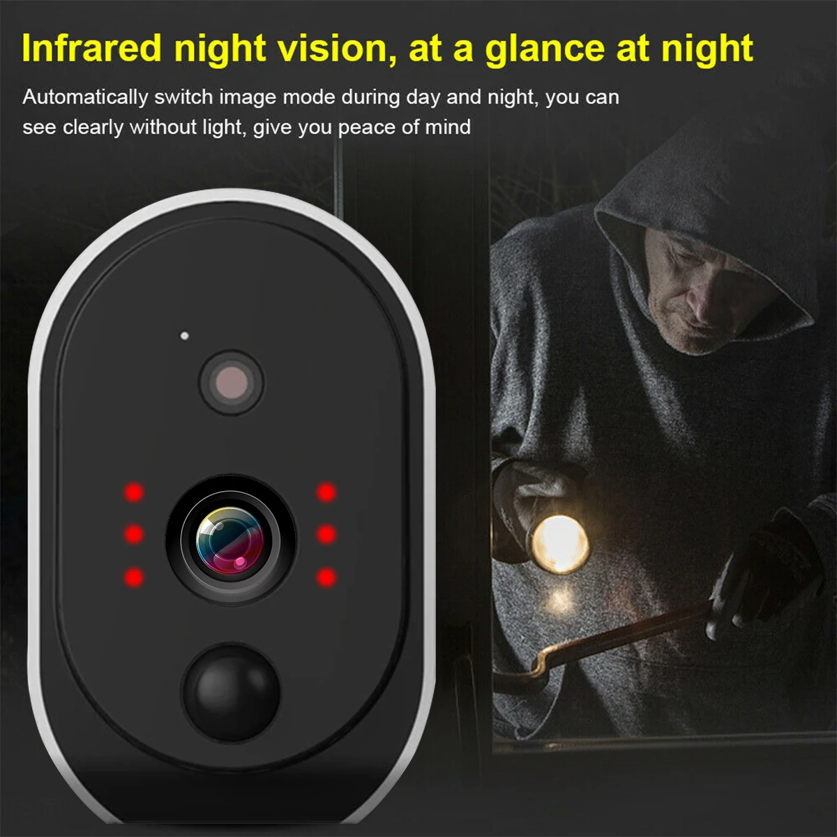 1080P Wi-Fi камера с питанием от батареи 2.0MP HD уличная Беспроводная ip-камера безопасности наблюдения Всепогодная PIR сигнализация запись аудио