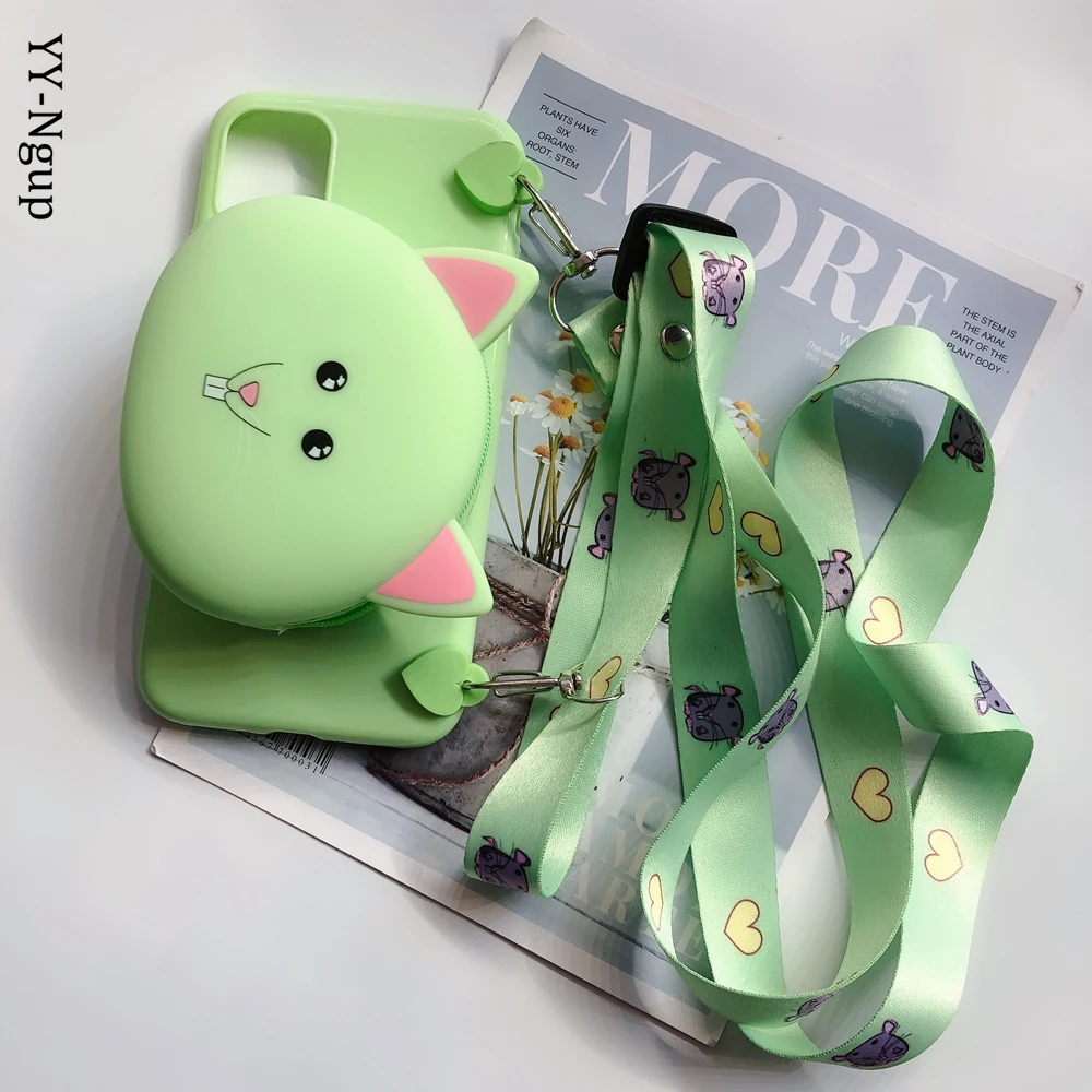 Чехол-кошелек для Redmi 6a, 7a, 8a, чехол для Xiaomi Redmi 8, чехол Kawaii, 3D, сделай сам, силиконовый чехол для Xiaomi Redmi 6, 7, 8, 6A, чехол с ремешком