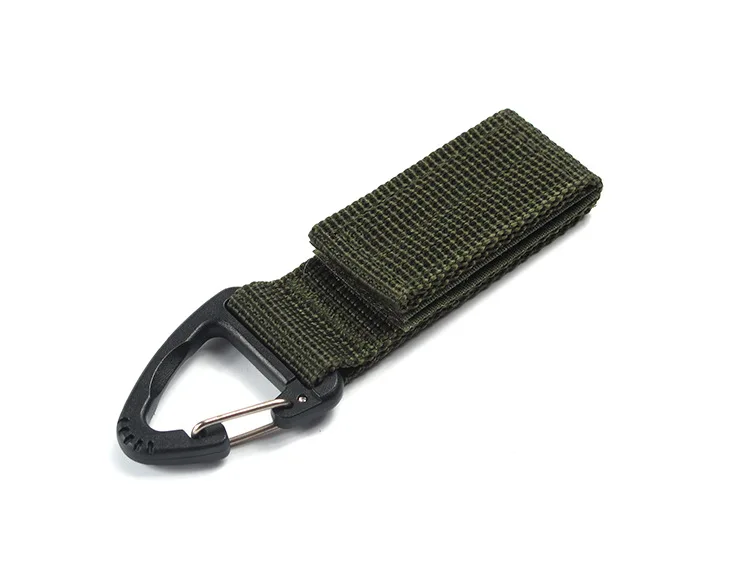 BBGK0040B Открытый Кемпинг Пешие прогулки Molle тактическая нейлоновая лента рюкзак брелок треугольник рюкзак, сумка-пояс застежка Крюк Пряжка - Цвет: BBGK0040B