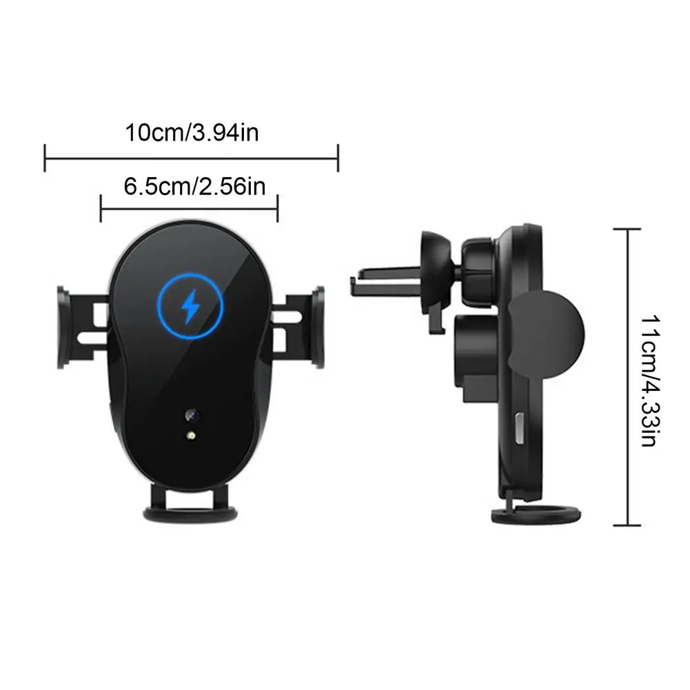 Automatic Clamping 15W Qi Car Wireless Charger Magnetic USB Charging Phone Holder Air Outlet Mount Smartphone |