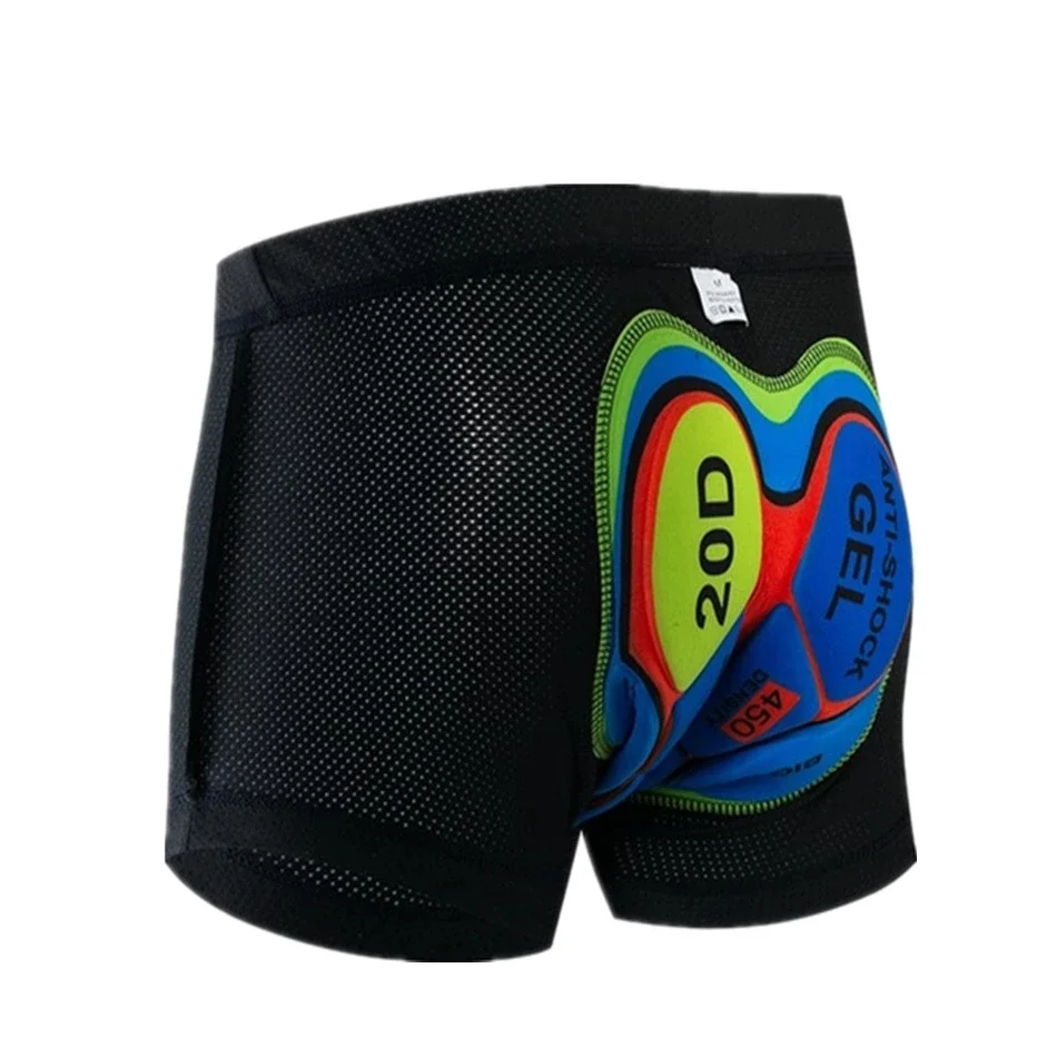 

20D Gel-Cushioned Cycling Shorts Shockproof Underwear For Road Bike MTB Mountain Men's Fully Breathable Cycling