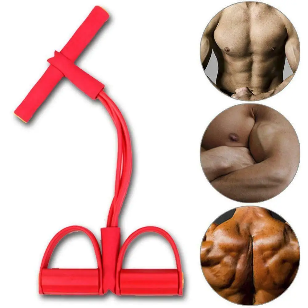 Многофункциональный регулируемый Натяжной канат 4-жильный тренажер