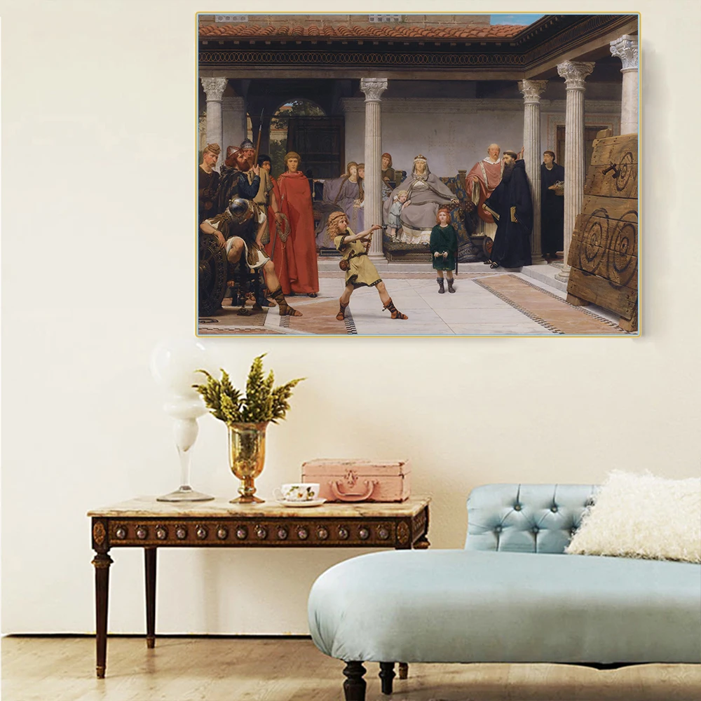 

Citon Lawrence Alma-Tadema《The Education of the Children of Clovis》Canvas Oil Painting Artwork Picture Decor Home Decoration