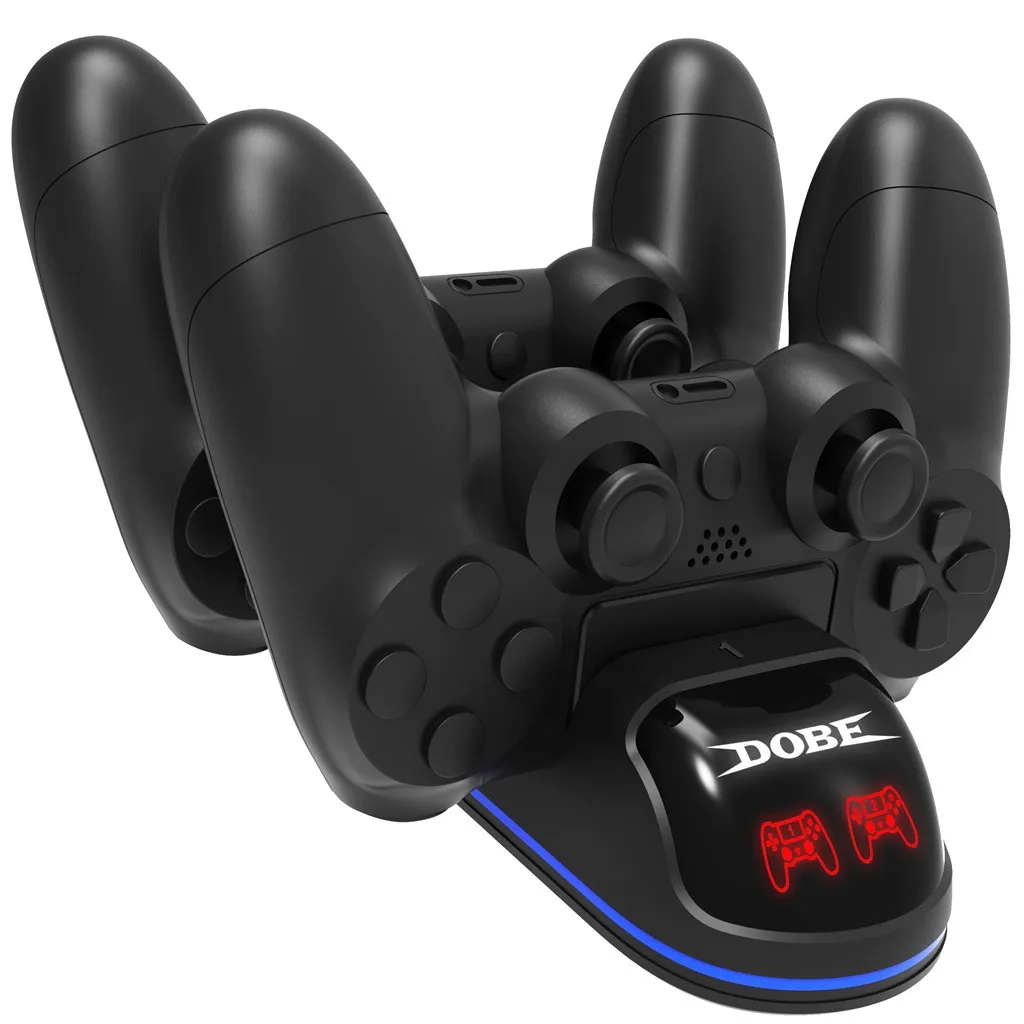 Зарядное устройство для контроллеров PS4 Slim Pro быстрая зарядка с двумя микро USB