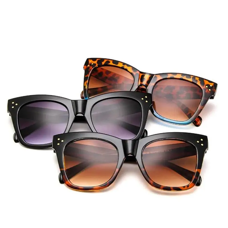 

Eyewear Rivet Luxury Brand Designer Sun Glasses Women's Oversized Eyewear UV400