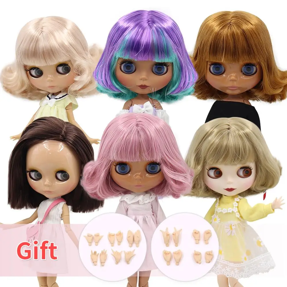 Кукла Blyth ICY DBS короткая масляная кукла с короткими волосами и загорелой белой