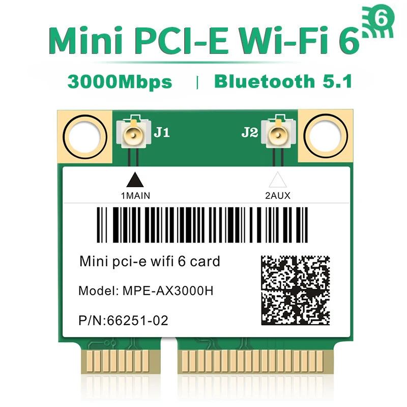 3000 Мбит/с Wi-Fi 6 AX200HMW беспроводной адаптер мини-PCI-E карта MPE-AX3000H AX3000HMW Bluetooth 5 1 для Intel
