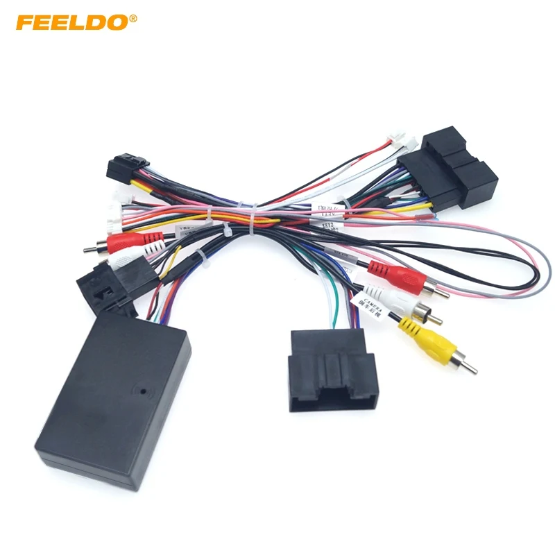 Автомобильный адаптер FEELDO 16PIN для кабеля питания Android с коробкой Canbus Ford Focus 12 15 F150