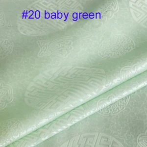 20 baby green 100 см* 114 см Китайская традиционная жаккардовая парча шелковая хлопковая ткань Шармез - Цвет: 20 baby green