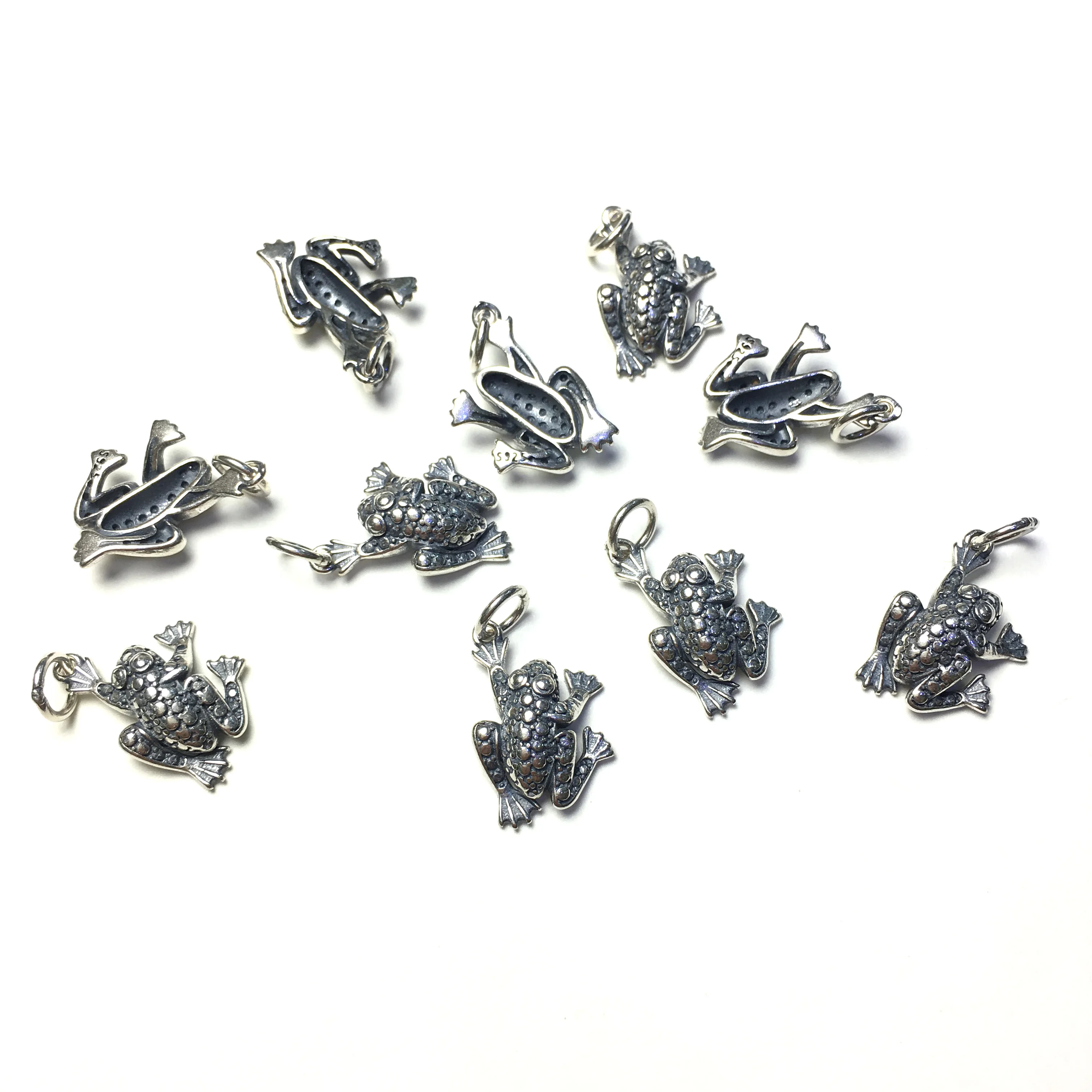 

12x20mm Hot Sale 925 Sterling Silver 10pcs Animal Charm Pendant for Women Fashion Jewelry Making Necklace Bracelet Earring DIY