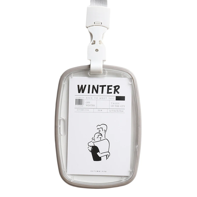 Четыре сезона акриловый мягкий держатель для карт с идентификационным именем