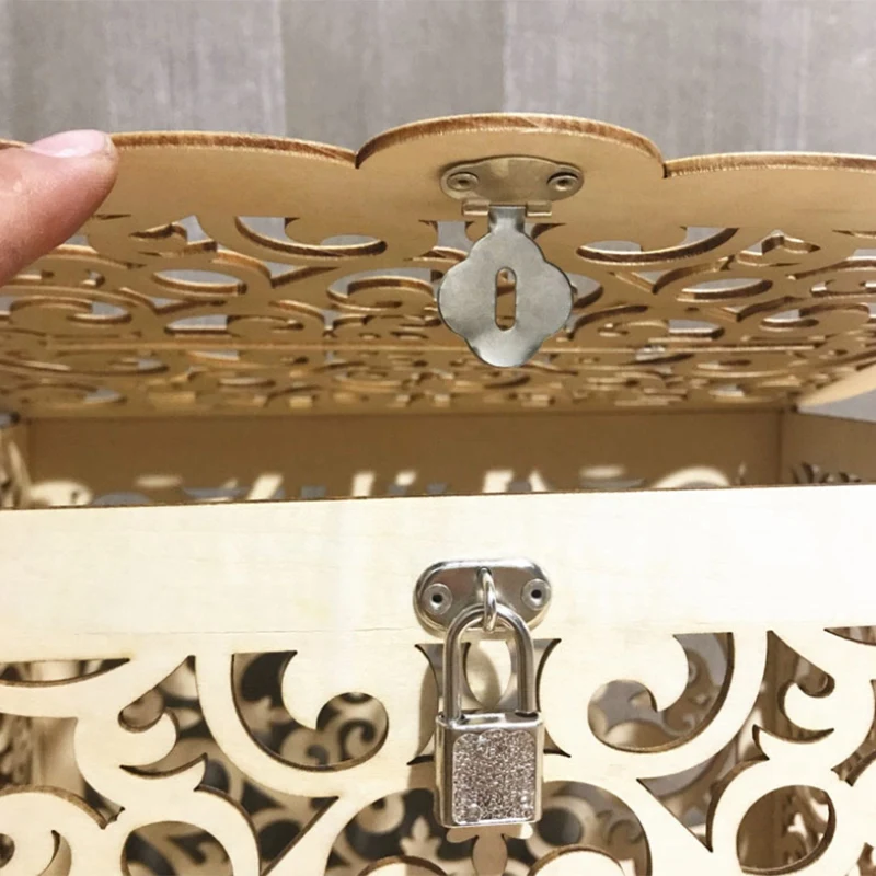 Mr &amp Mrs коробка для свадебных подарочных карт деревянная приглашений набор