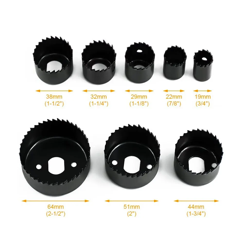 Набор корончатых пил сделай сам комплект из 11 насадок 19-64 мм для сплавов