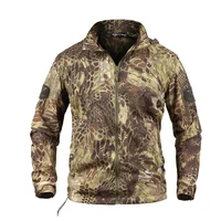outdoor sunscreen summer ultra thin breathable camouflage clothing mens tactical skin clothing