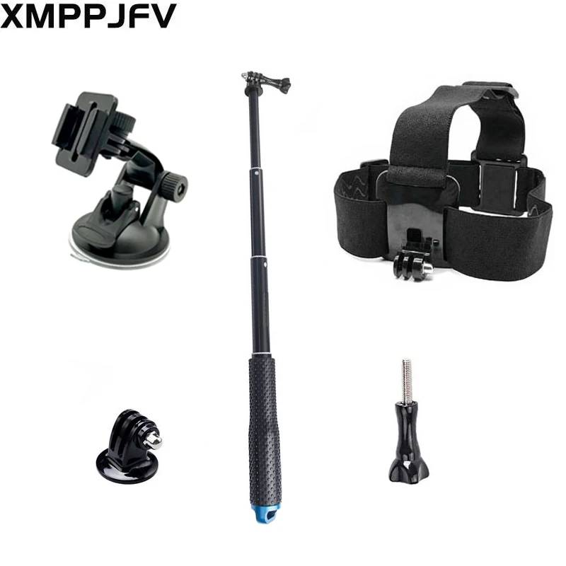 

XMPPJFV Accessories Kit for Gopro Hero 10 9 8 7 6 Black Selfie Monopod Mount for 5 4 3+ 4session YI 4K EKEN AKASO Vantop SJCAM