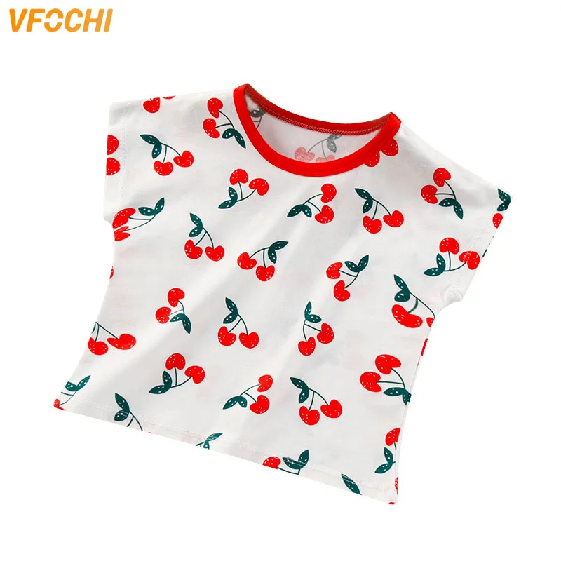 VFOCHI/футболки для мальчиков и девочек детская одежда с мультяшным принтом