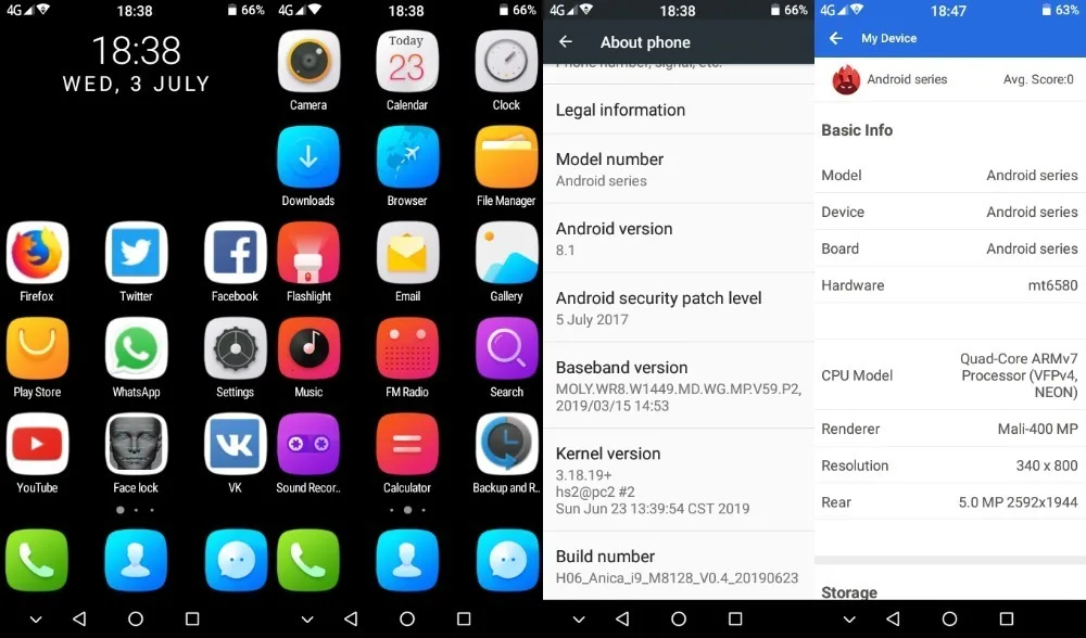K-TOUCH маленький Маленький разблокированный Супер Мини android смартфон android 8,1 3," Лицо ID телефоны MTK6580 четырехъядерный мобильный телефон