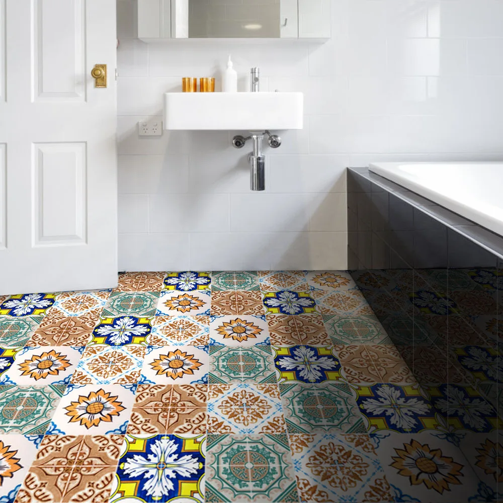 

5pcs Bohemia waterproof to post European tiling thickening non-slip floor wear-resisting