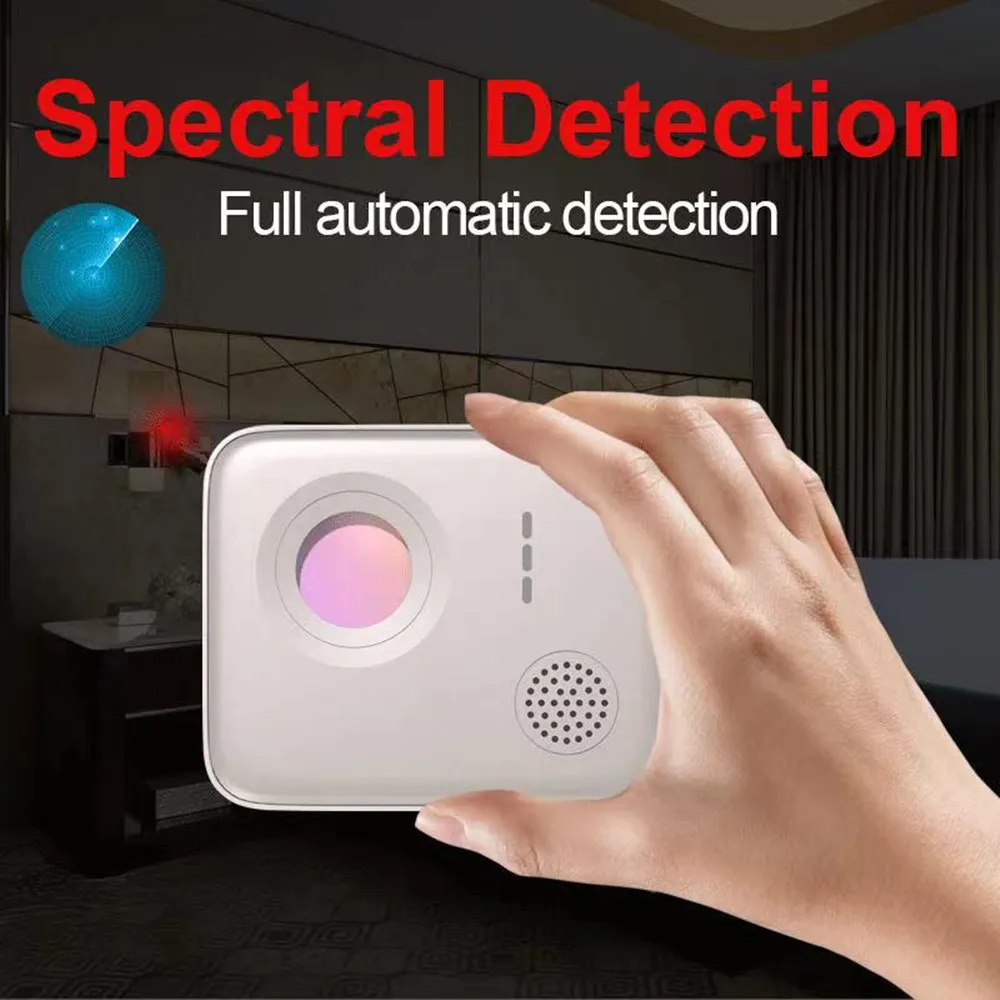 2021 pro spy hidden finder handheld lens detector laser scanner anti spy camera detector candid camera finder free global shipping