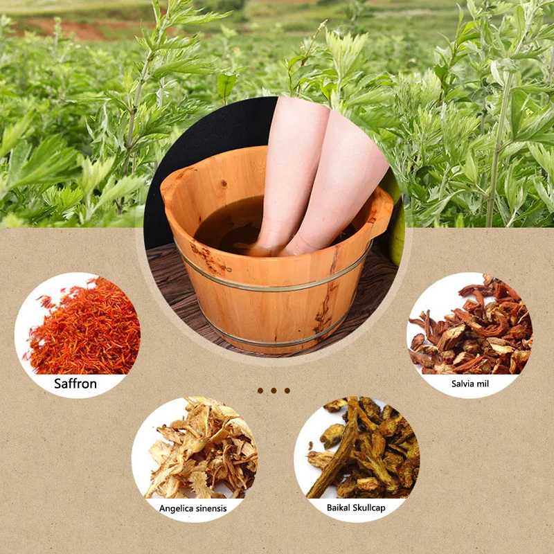 

SHARE HO 20pcs Foot Bath Moxa Bag Artemisia Wormwood Chinese Moxibustion Warm Therapy Dewetting Beauty Lose Weight Good Sleep