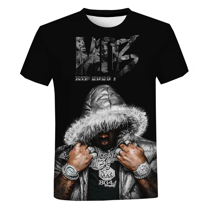 

Hip-hop rapper T-shirt men 3D printing Mo3 T-shirt unisex fashion casual short-sleeved summer streetwear oversized T-shirt tops