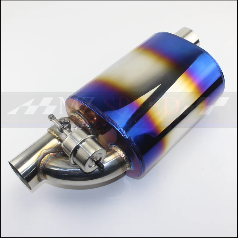 Выхлопная труба для автомобиля с синим покрытием глушитель дистанционным