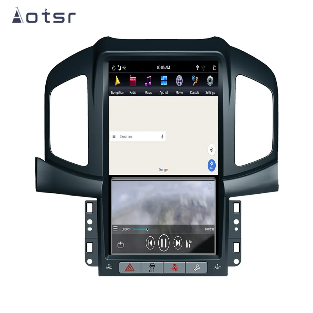Android 8,1 4G+ 64GB Tesla стиль автомобиля gps-навигация, dvd-плеер для Chevrolet Captiva 2013- Авто Стерео мультимедийный плеер