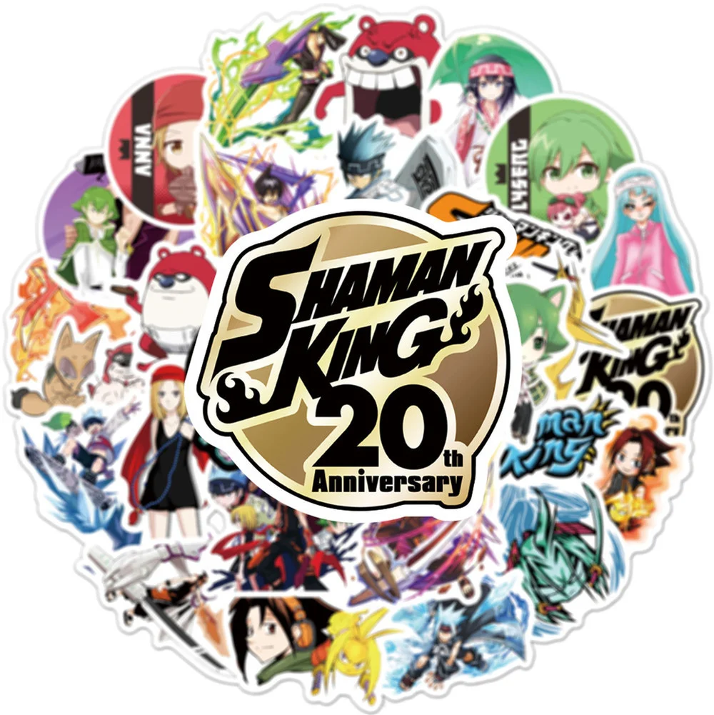 

10/50pcs Anime Shaman king stickers Vinyl Waterproof Stickers Kids Adult Luggage Laptop Bike Skateboard DIY Graffiti Sticker