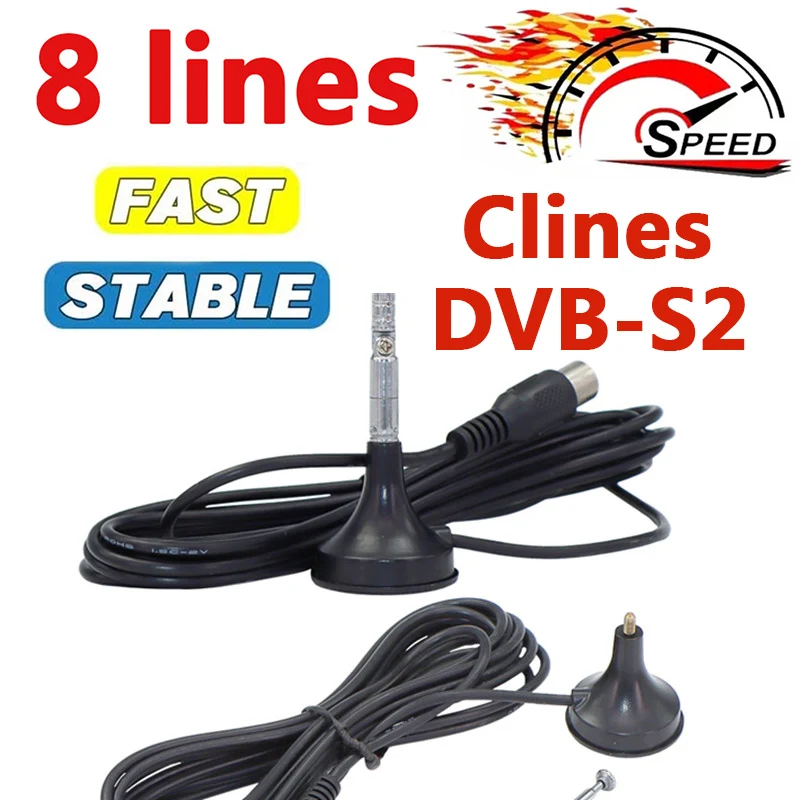 

Satxtrem Stable Cable Cline HD TV Line Europe V8 V9 Nova for 8 lines