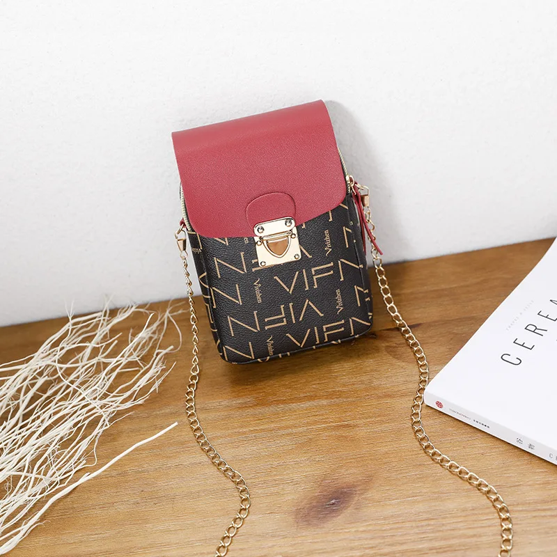 

Retro Shoulder Bags 2020 Alphabet Chain Small Square Bag Messenger Mini Mobile Phone Packet Change Bag Handbag Crossbody Bag