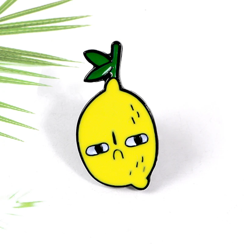 Фрукты лимон эмаль булавка кислота выражение жалобы рот потоотделение Зеленый