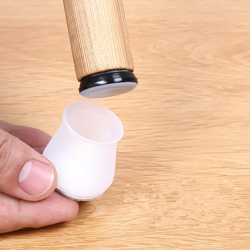 200 шт./лот Улучшенный силиконовый защитный чехол для стола и стула износостойкий