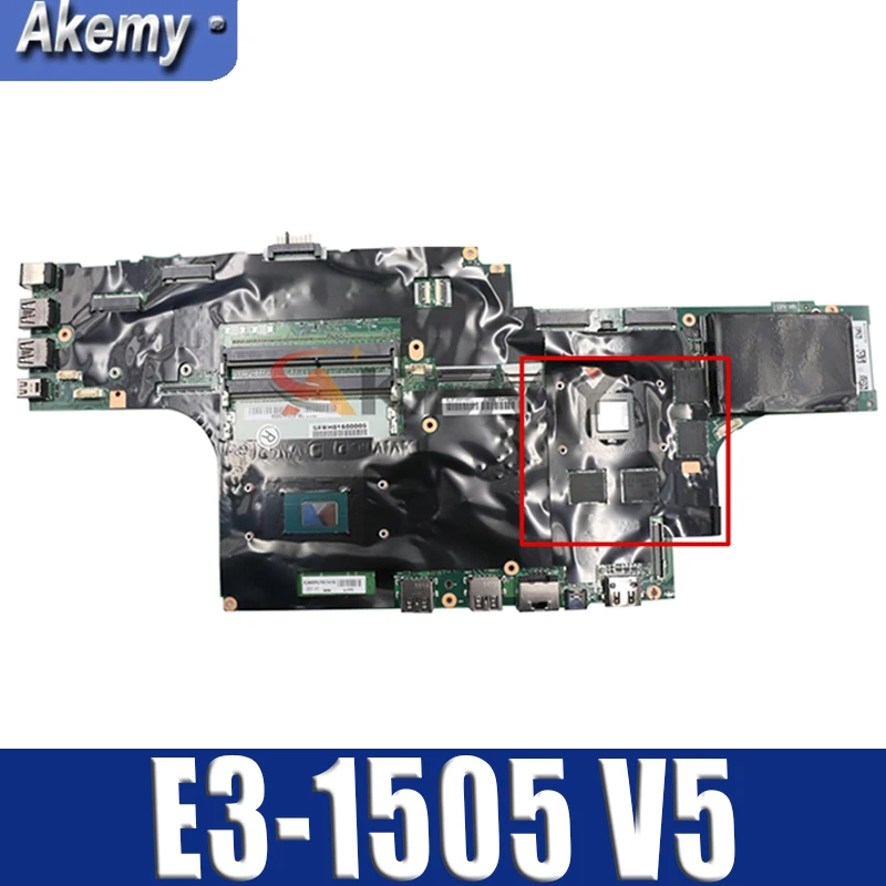 

Akemy для Lenovo Thinkpad P50 Материнская плата ноутбука процессор E3-1505 V5 Испытано 100% работает FRU 01AY387 01AY377 01AY367 01AY386 01AY366