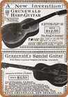 Первая американская гитара, жестяной знак, художественное Украшение стен, винтажный алюминиевый Ретро металлический знак, железная живопись
